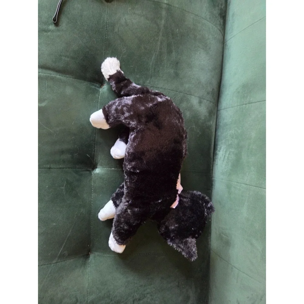 Ty Beanie Buddies 2004 Booties Black White Tuxedo Cat Plush 12'' With Tags